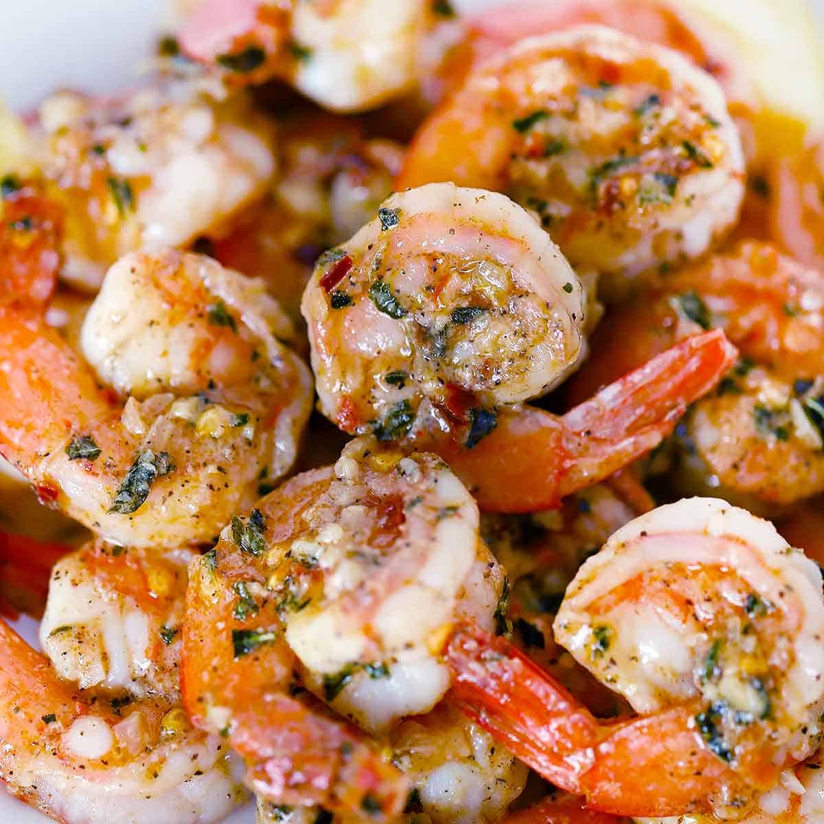 Sautèed Shrimp with Garlic, Lemon, and Herbs
